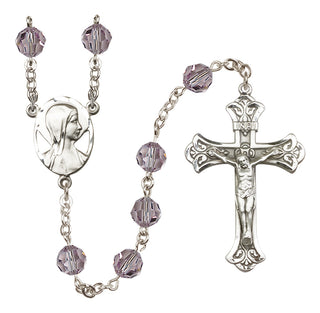 Sterling Silver 8mm Madonna Rosary