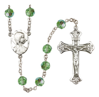 Sterling Silver 8mm Madonna Rosary