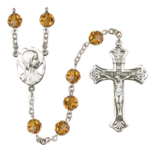 Sterling Silver 8mm Madonna Rosary