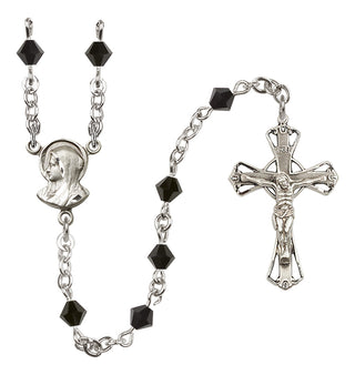 Sterling Silver 5mm Madonna Rosary