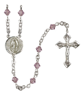 Sterling Silver 5mm Miraculous Rosary