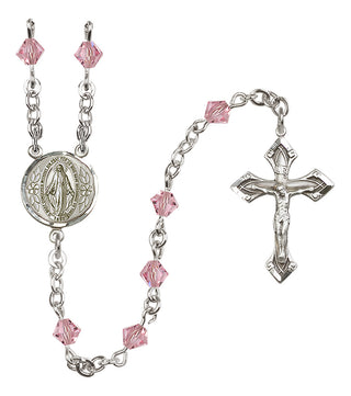 Sterling Silver 5mm Miraculous Rosary