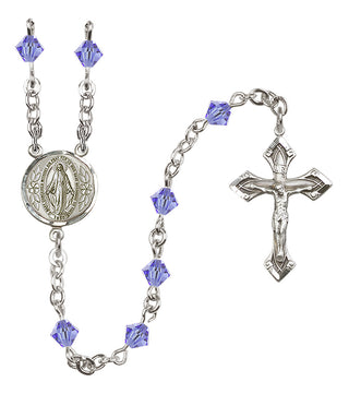Sterling Silver 5mm Miraculous Rosary