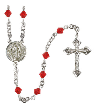 Sterling Silver 5mm Miraculous Rosary