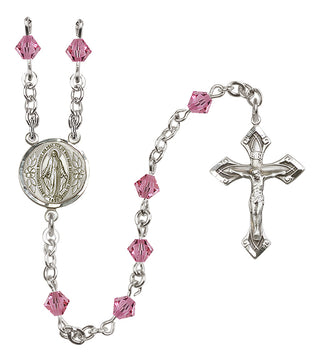 Sterling Silver 5mm Miraculous Rosary