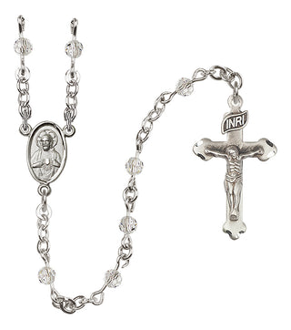 Sterling Silver 4mm Scapular Rosary