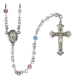 Sterling Silver 4mm Miraculous Rosary