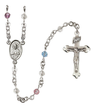 Sterling Silver 4mm Scapular Rosary