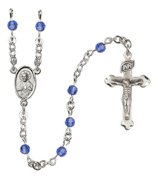 Sterling Silver 4mm Scapular Rosary