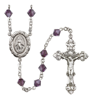 Sterling Silver 6mm Miraculous Rosary