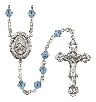 Sterling Silver 6mm Miraculous Rosary