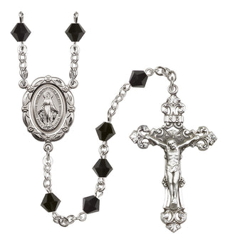 Sterling Silver 6mm Miraculous Rosary