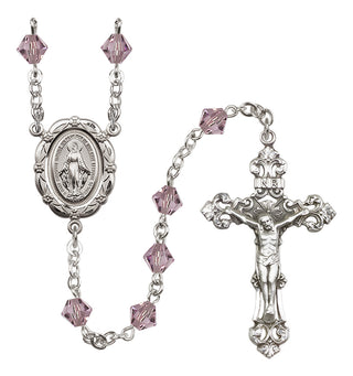 Sterling Silver 6mm Miraculous Rosary