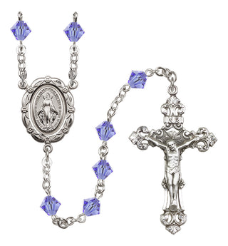 Sterling Silver 6mm Miraculous Rosary