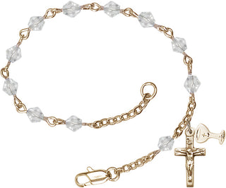 Gold Plated Rosary Bracelet