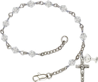 Silver Plated Rosary Bracelet