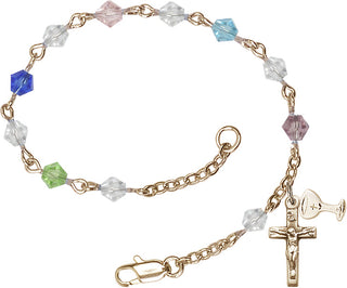 Gold Plated Rosary Bracelet