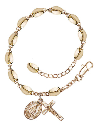 Adjustable 14 Karat Gold-Filled 5x7mm Rosary Bracelet