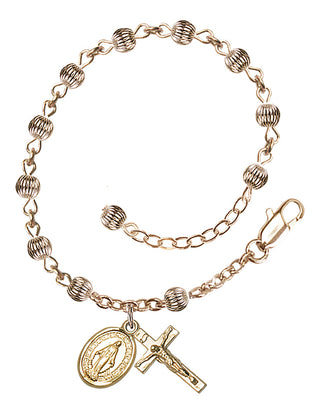 Adjustable 14 Karat Gold-Filled 4mm Rosary Bracelet
