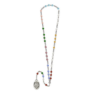 Silver Plate 6mm Saint Michael Rosary Chaplet