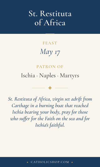 St. Restituta of Africa Holy Cards