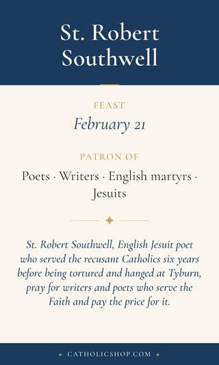 St. Robert Southwell Holy Cards