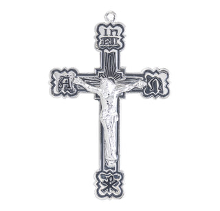 Alpha and Omega Enameled Sterling Silver Medal