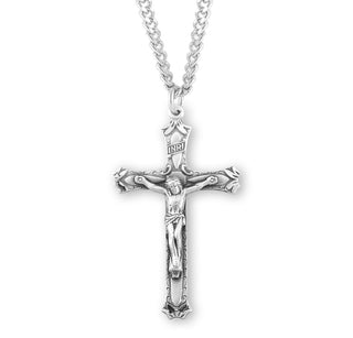 1 15 16 Inch Sterling Silver Crucifix With 24 Inch Chain 1