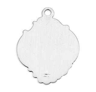 1 1/16-inch Sterling Silver Christ Medal with 24-inch Chain