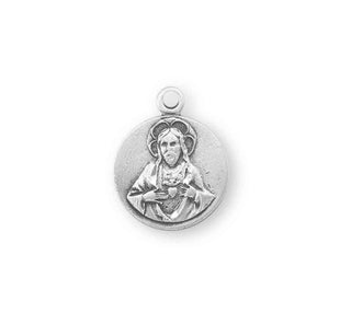5/8-inch Sterling Silver Scapular Medal with 18-inch Chain