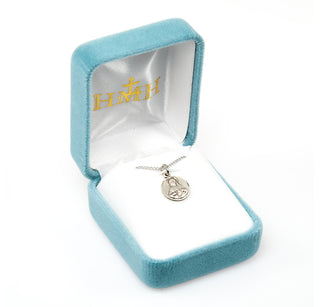 5/8-inch Sterling Silver Scapular Medal with 18-inch Chain