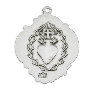 1-inch Sterling Silver Infant Jesus Medal with 18-inch Chain