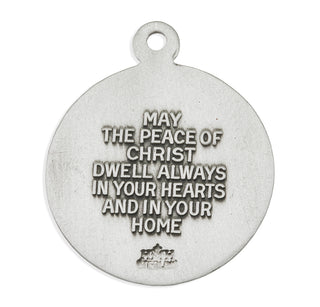 Sterling Silver "Light of the World" Round Infant Jesus Medal