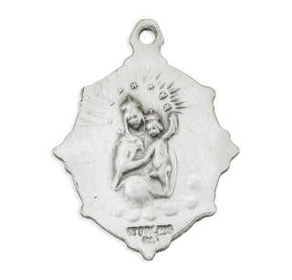 13/16-inch Sterling Silver Scapular Medal with 18-inch Chain
