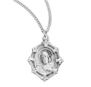 13 16 Inch Sterling Silver Scapular Medal With 18 Inch Chain 3