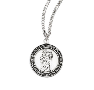 Sterling Silver Saint Christopher Medal
