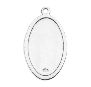 Saint Christopher Oval Saint Christopher Sterling Silver Medal