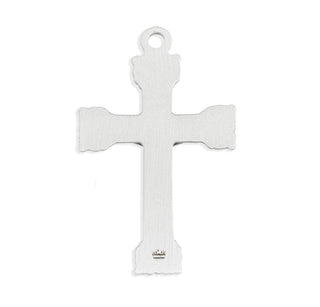 2 3/16-inch Sterling Silver Crucifix with 24-inch Chain