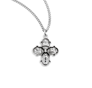 Sterling Silver 4 Way Medal 6