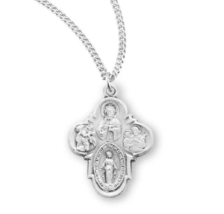 Sterling Silver 4 Way Medal 7