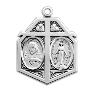 Sterling Silver 4-Way Medal