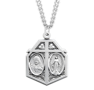 Sterling Silver 4 Way Medal 9