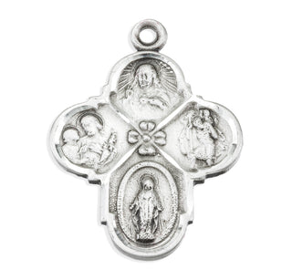 Sterling Silver 4-Way Medal