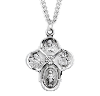 Sterling Silver 4 Way Medal 10