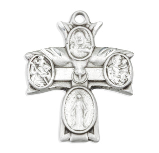 Sterling Silver 4-Way Medal