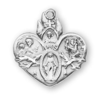 Sterling Silver 4-Way Medal