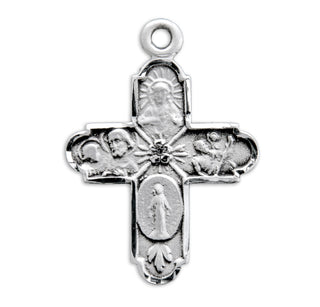 Sterling Silver 4-Way Medal