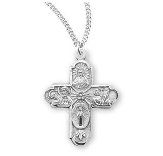 Sterling Silver 4 Way Medal 14
