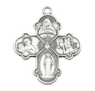 Sterling Silver 4-Way Medal