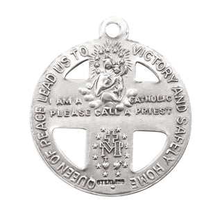 Sterling Silver Enameled Military 4-Way
